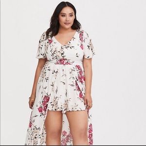 Torrid Floral High-Low Short Dress